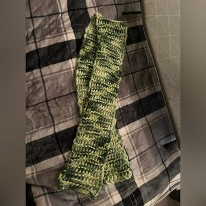 Handmade Green Knit Scarf